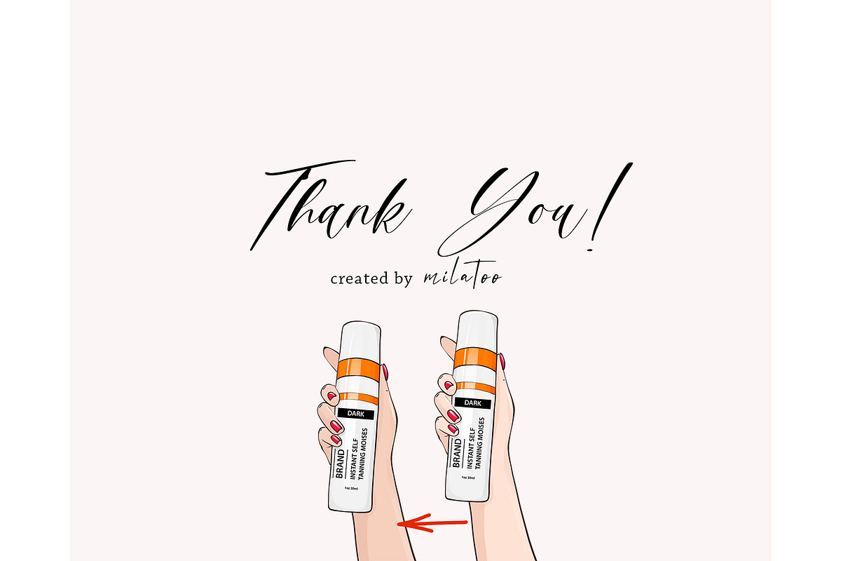 Tanning clipart self tan lotion, a Healthcare Illustration by Milatoo (Photo 4 of 4)