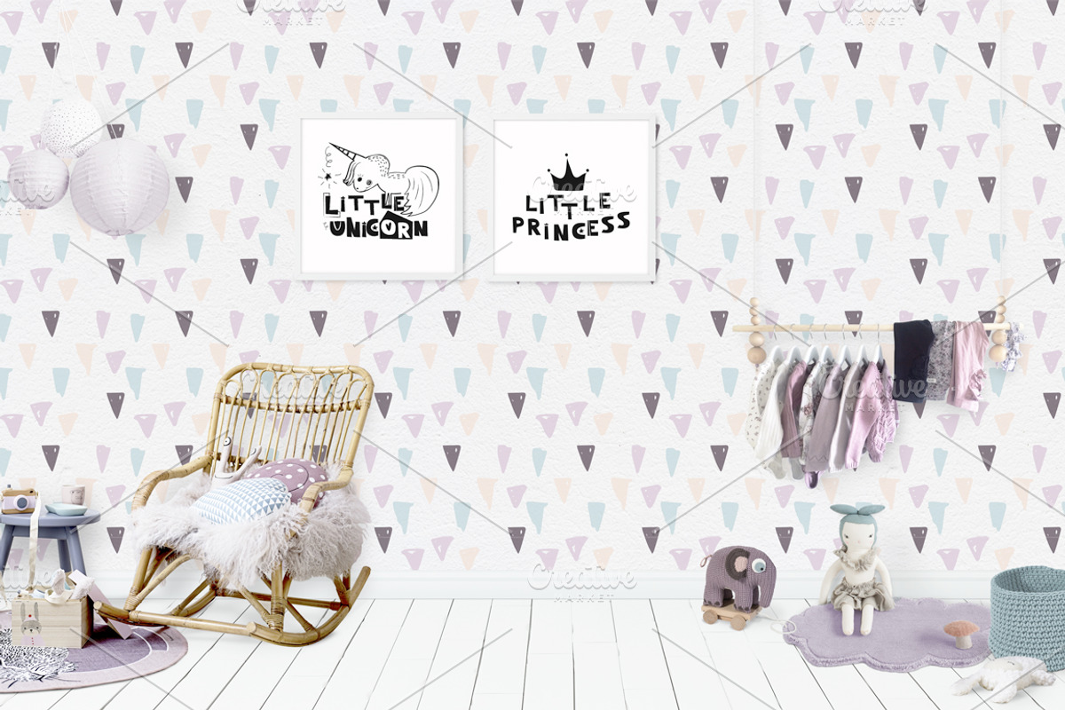 Kids Room Wall/Frame Mock Up 25, a Print Template by Whimsicality (Photo 2 of 4)