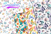 Butterfly Seamless Pattern, a Pattern Graphic by Digital Studio (Thumbnail 3 of 11)