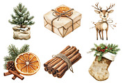 Neutral Rustic Christmas Clipart Bun, an Illustration by Daily.Designs (Thumbnail 5 of 5)