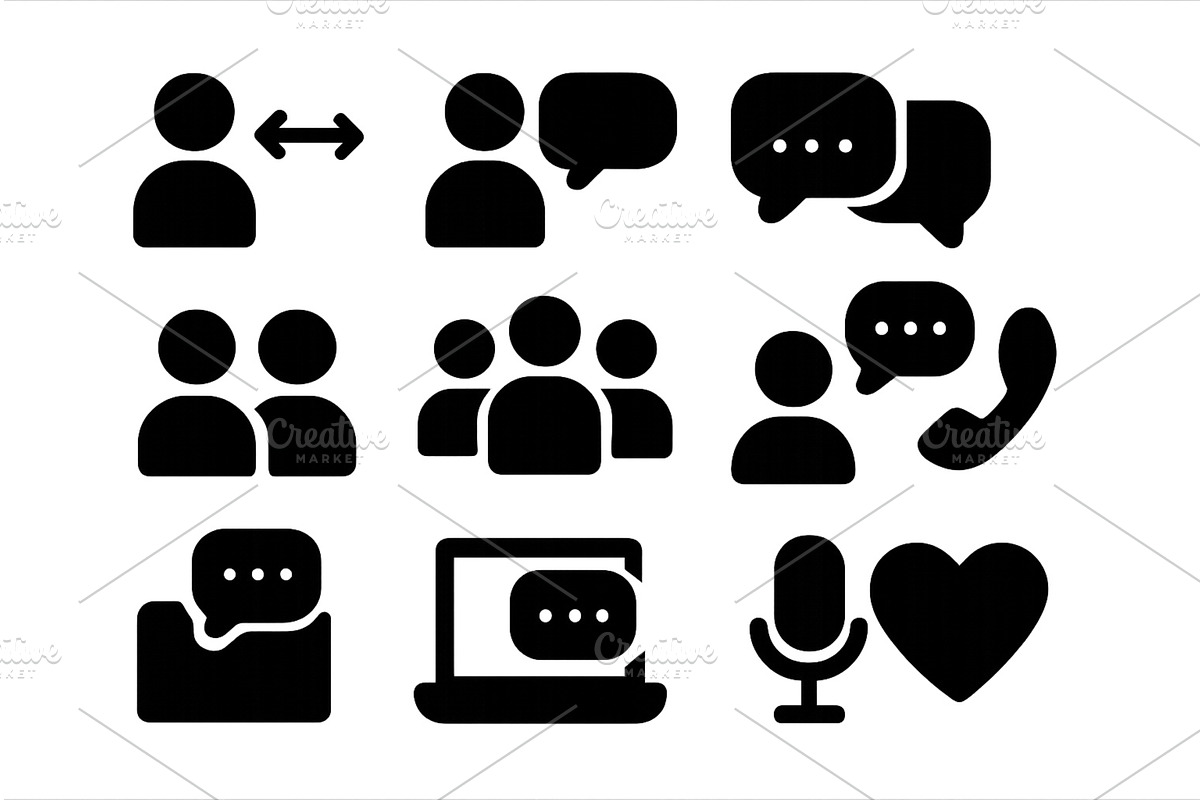 Communication icons representing, a Technology Illustration by ZinetroN