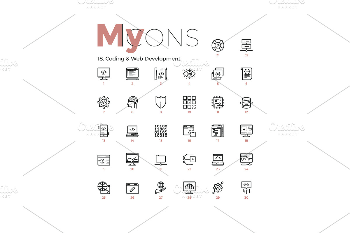 My Icons, an Outline Icon by Andrew Kras Design (Photo 25 of 38)