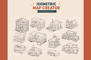 Isometric city creator illustration, an Object Illustration by PDknyStudio (Thumbnail 7 of 9)