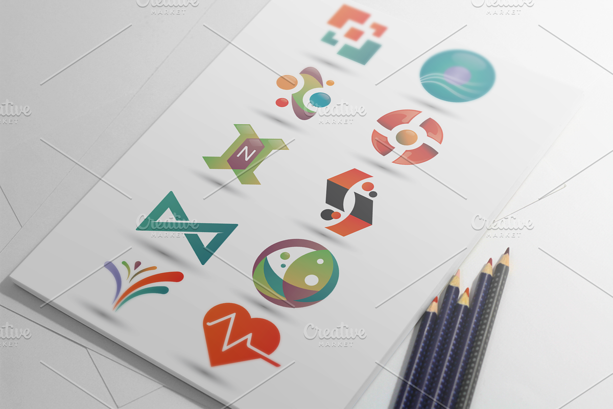 Abstract Logos Bundle, a Branding & Logo Template by MLJ studios