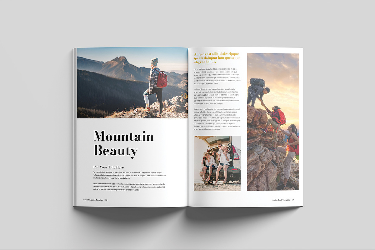Travel Magazine Template, a Magazine Template by Cleffon_Graphic_Studio (Photo 9 of 11)