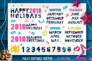 2018 New Year Christmas Bundle, a Stationery Template by Iraida_Bearlala (Thumbnail 5 of 7)