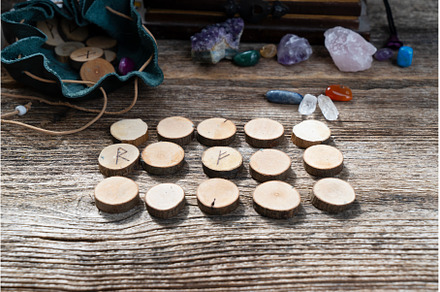 Handmade runes for fortunetelling, an Architecture Photo by Neirfy