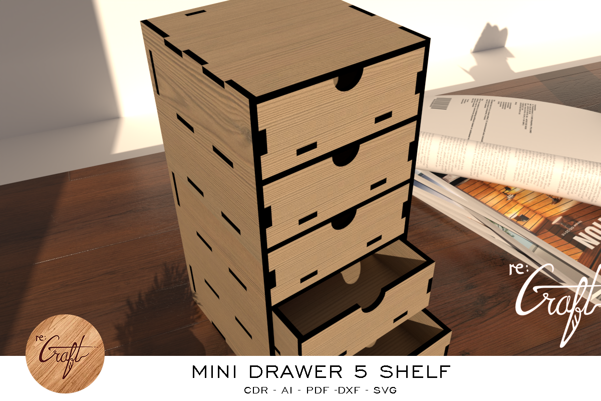 Small Desk storage Organizer 5Drawer preview 5