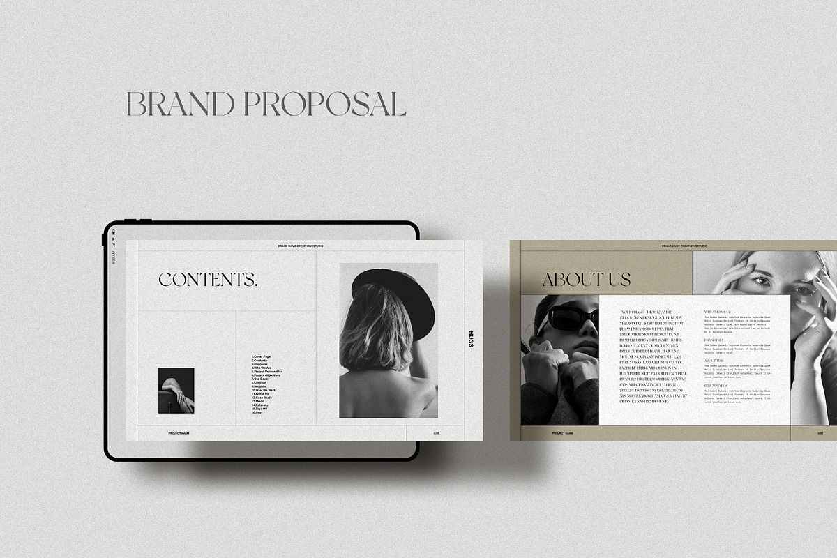 HUGS | Brand Proposal, a Presentation Template by creathrivestudio (Photo 4 of 12)
