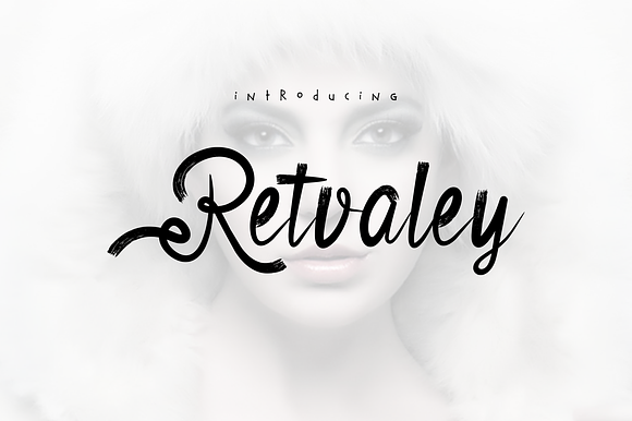 Retvaley Brush Font preview 6