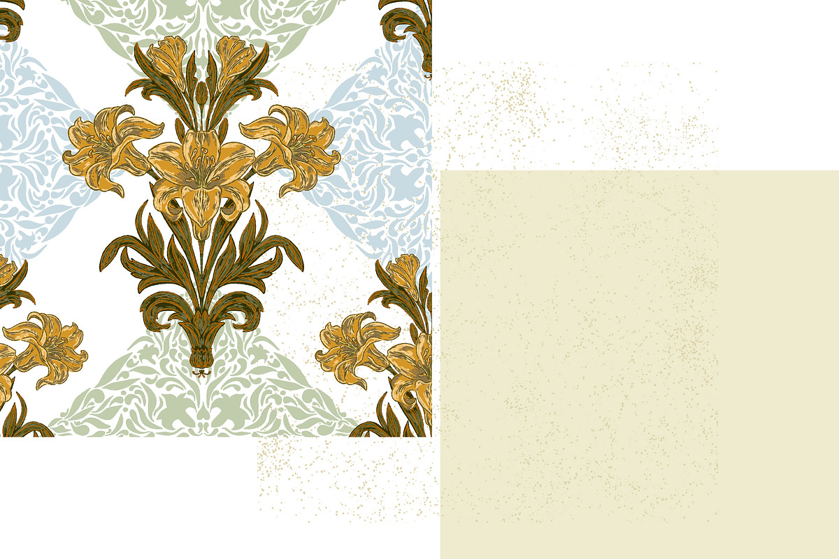 Vintage Lily and Lace, a Pattern Graphic by NayaChu (Photo 7 of 9)