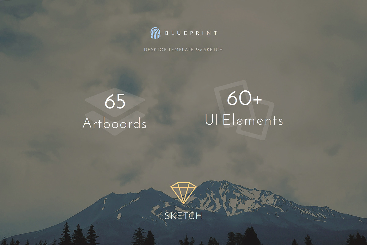 Blueprint - UI Template for Sketch, a Templates & Theme by Themmed (Photo 1 of 2)
