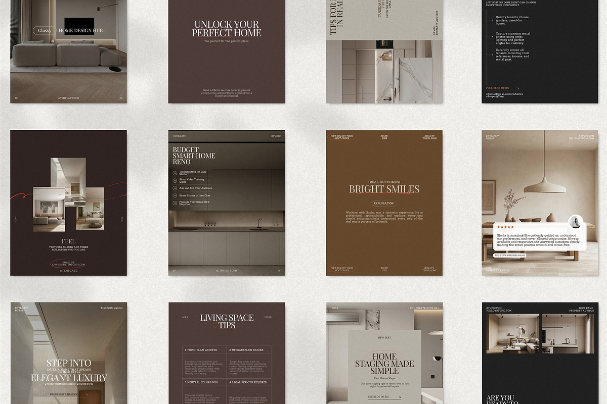 Elegant Realtor Instagram Pack, a Social Media Template by Crafted Pixel (Photo 1 of 10)
