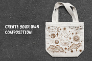 Hand drawn Space - Star Moon Sun, an Illustration by Artolabs (Thumbnail 13 of 14)
