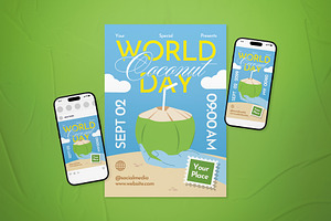 World Coconut Day Event Flyer Set, a Flyer Template by The Good Store