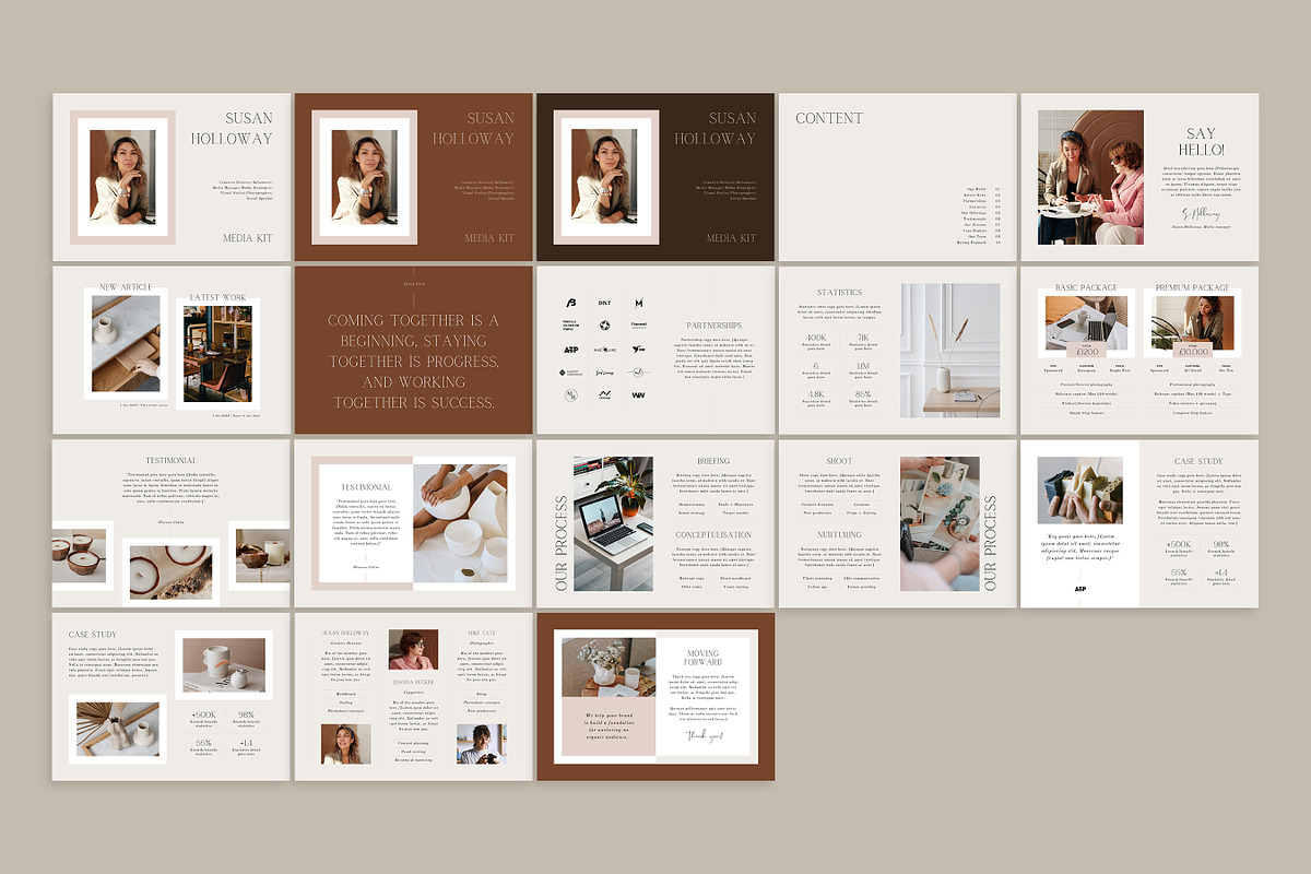Media/Press Kit Brochure Template, a Brochure Template by RWstudio (Photo 7 of 11)