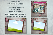 Junk Journal Pages Canva Mock Up, a Marketing Template by Rainbow Makery Design (Thumbnail 2 of 3)
