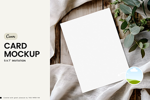 Invitation Card Mockup・Erna ², a Product Mockup by This Paper Fox