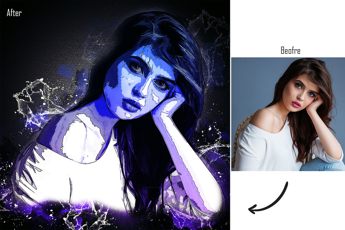 Quick Comic Photoshop Action, an Action Add-On by Presets Pond (Photo 10 of 10)