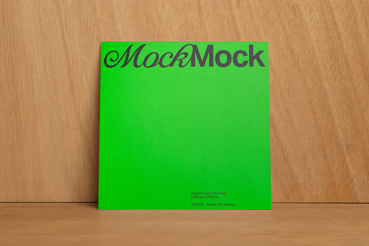 Square Card Mockup / Album Cover, a Product Mockup by MockMock Mockups (Photo 3 of 4)