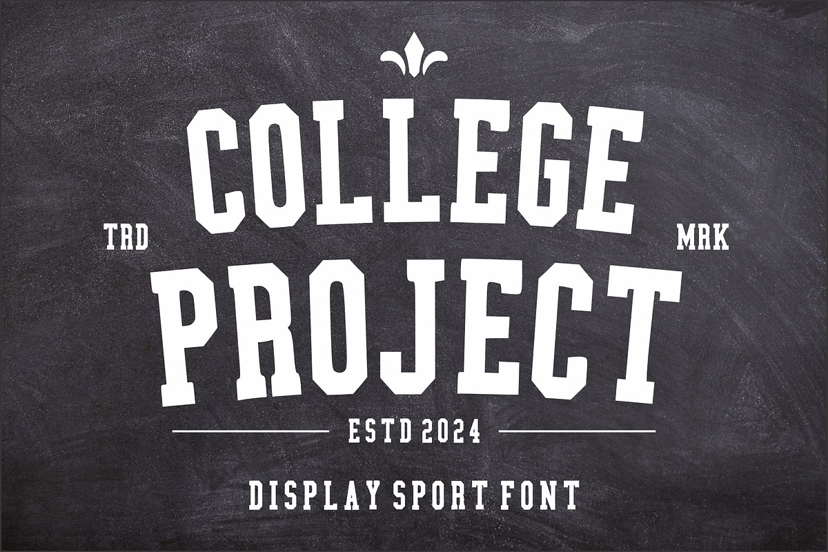 College Project, a Font by Limited.studio (Photo 1 of 7)