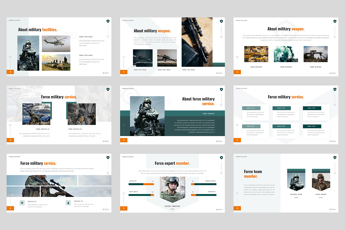 Army Military Police Google Slides, a Presentation Template by BeadyLab (Photo 3 of 6)