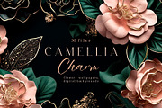 Camellia Charm, a Background Graphic by MONO KEY STUDIO (Thumbnail 1 of 8)