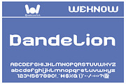 Dandelion font, a Font by weknow (Thumbnail 1 of 8)