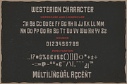 Westerion a Vintage Display Font, a Blackletter Font by Blankids Studio (Thumbnail 5 of 6)