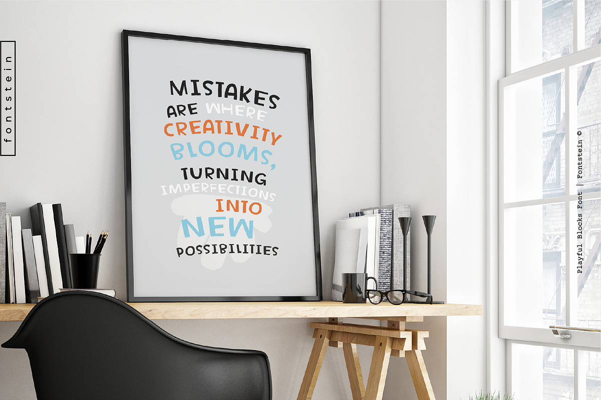 Playful Blocks – Fun & Friendly Font, a Handwritten Font by Fontstein (Photo 5 of 9)