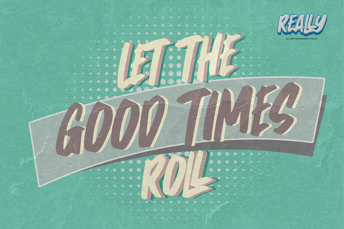 Really-All Caps Hand Drawn Typeface, a Sans Serif Font by Gassstype (Photo 8 of 8)