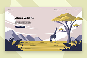 African Wildlife - Landing Page