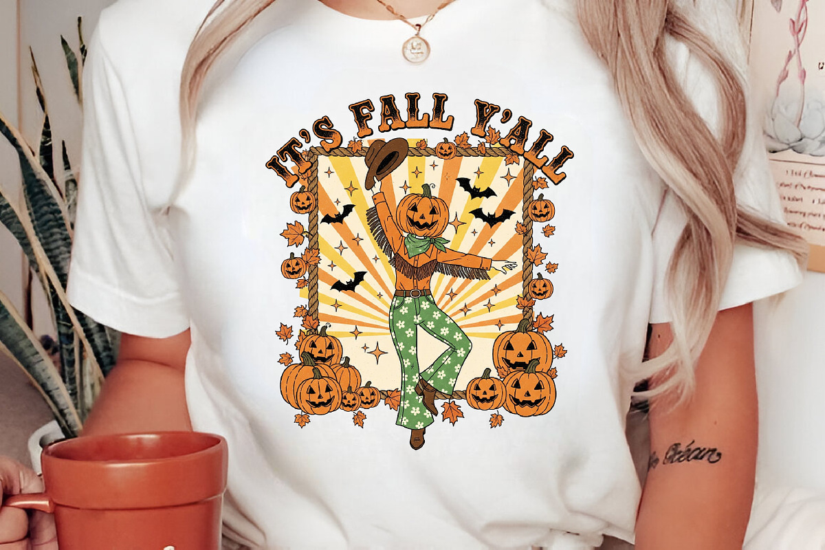 It's Fall Y'all Pumpkins Sublimation, a Seasonal Illustration by Rose Art (Photo 4 of 5)