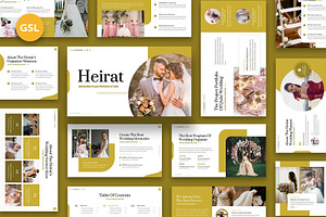 Heirat - Wedding Plan Google Slides