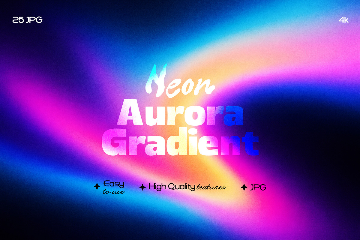 Neon Aurora Gradient Background, a Background Graphic by Shovajit (Photo 1 of 3)