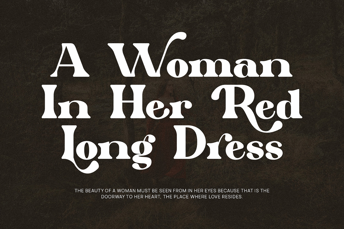 Qarifa Elegant Ligature Serif Font, a Serif Font by Perfectype (Photo 2 of 8)