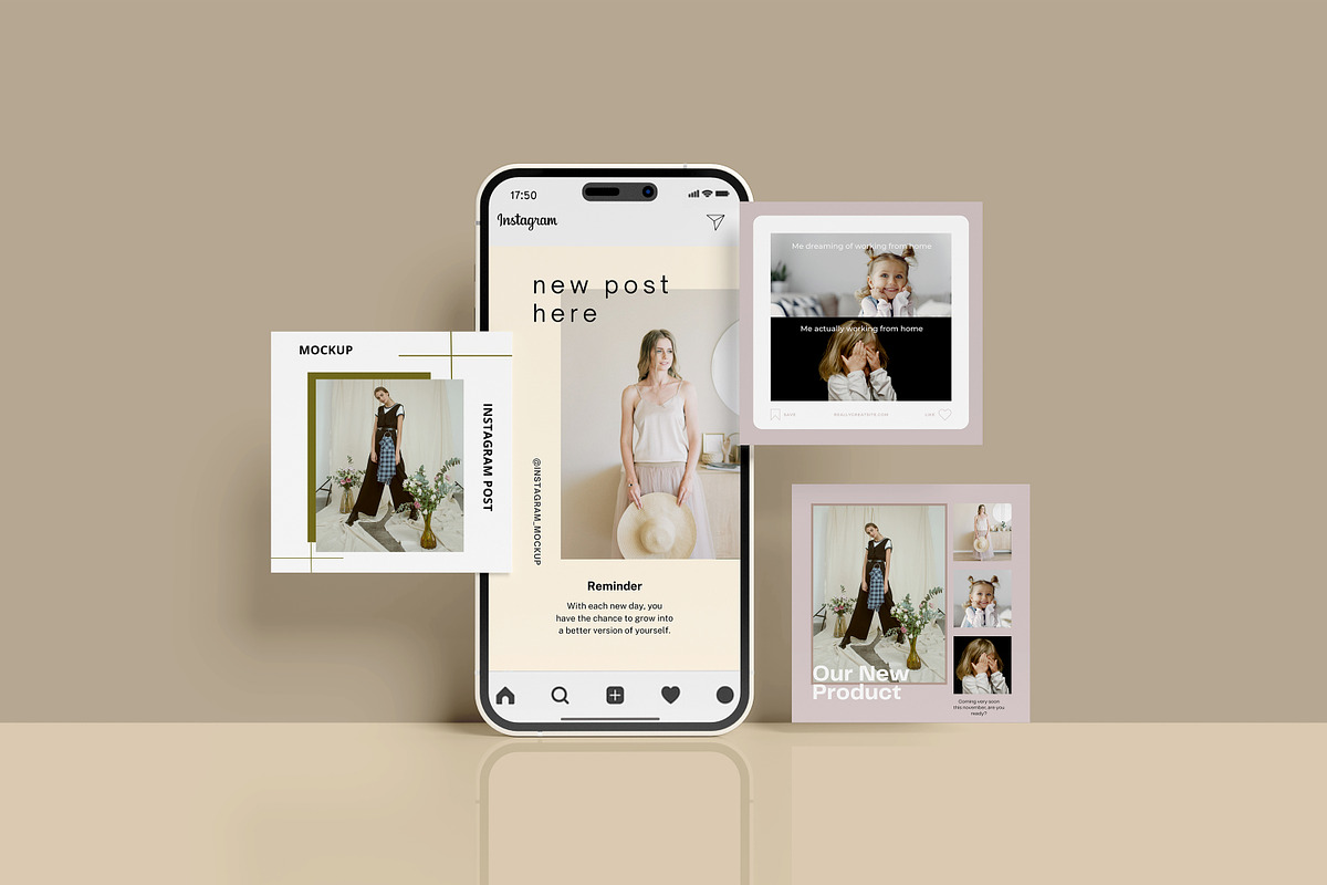 Instagram Post Mockup, a Print Template by Difa Design (Photo 8 of 9)
