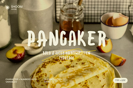 Pancaker: Bold Handwritten Typeface