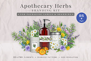 Herbal Apothecary Brand Kit, a Healthcare Illustration by AnitaPol (Thumbnail 1 of 18)