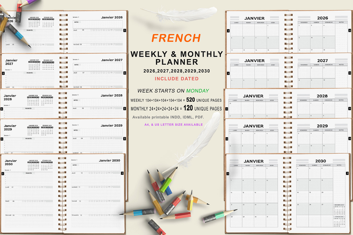 Ultimate Planner Bundle Pack 2026-30, a Stationery Template by ROJI CREATOR (Photo 6 of 12)