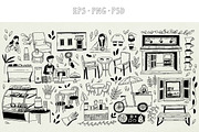 174 Coffee shop illustrations, a Food Illustration by Sasha Mitkalova (Thumbnail 4 of 7)
