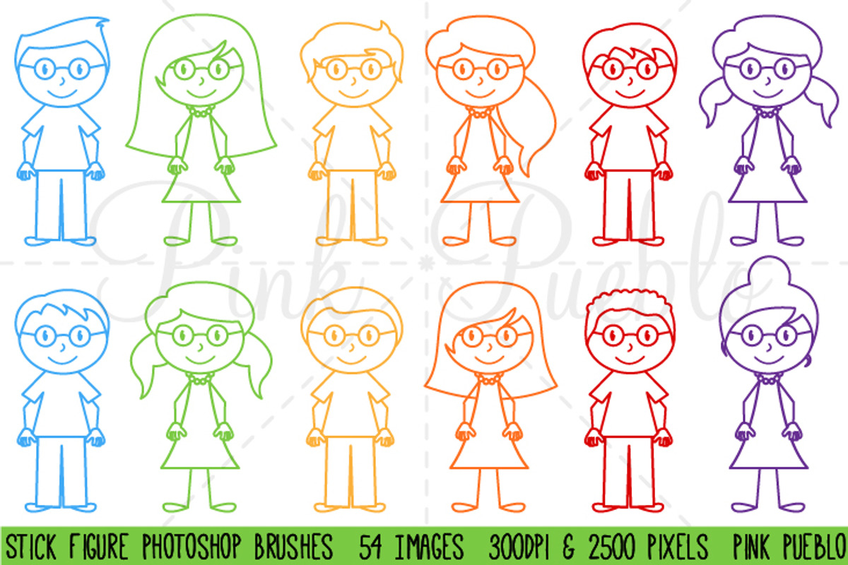 Stick Figure Photoshop Brushes preview 4