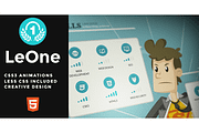 LeOne - Onepage Portfolio Template, a Websites & App Template by Miira (Thumbnail 1 of 2)