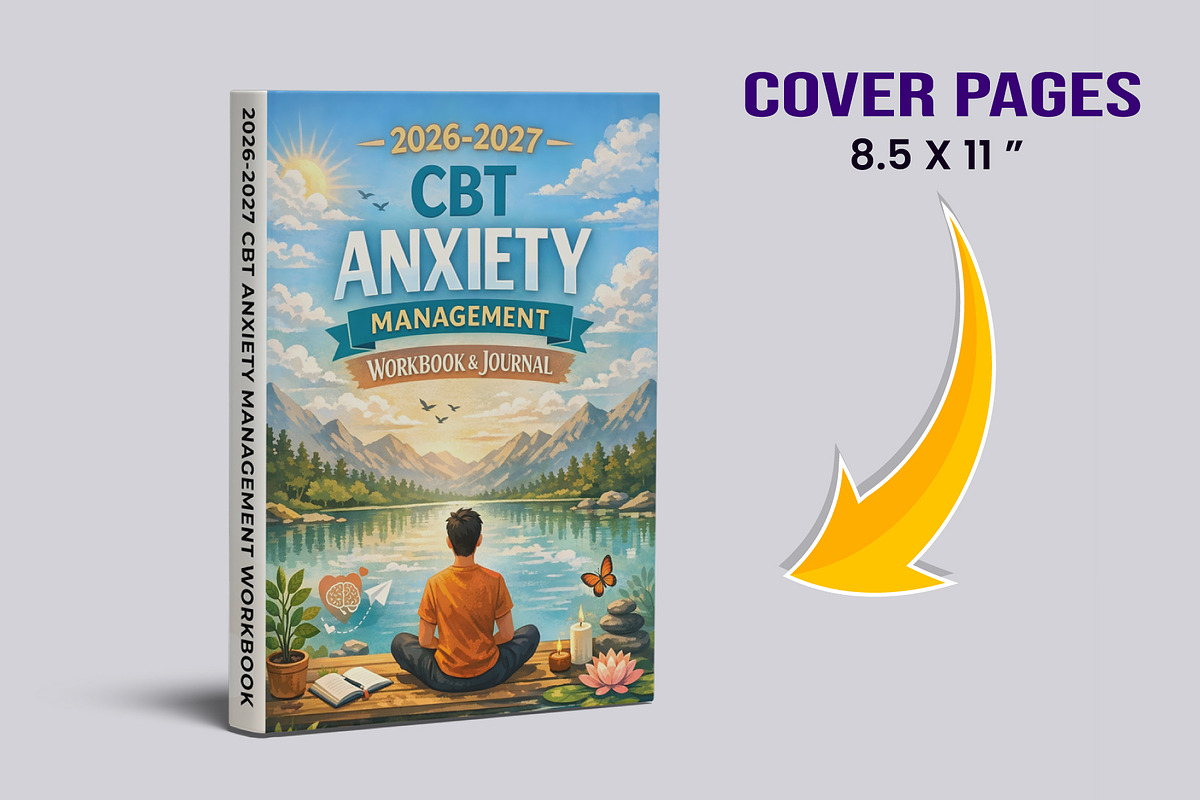 CBT Anxiety Management Workbook, a Stationery Template by Designmela01