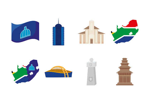 Durban Country Illustration Set preview 2