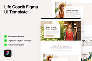 Feminine - Life Coach Figma Template, an UI Kit Template by FinestDevs (Thumbnail 1 of 4)