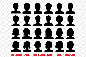 SVG Avatar, Head silhouette digital, a Background Graphic by DesignStudioRM