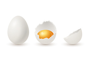 Egg Vector Set, an Object Graphic by Gomolach