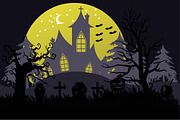 Halloween Landscape, a Background Graphic by Sohan Artistry (Thumbnail 3 of 3)