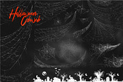 Halloween COBWEB set (eps + png), a Decorative Illustration by Gluiki (Thumbnail 2 of 3)